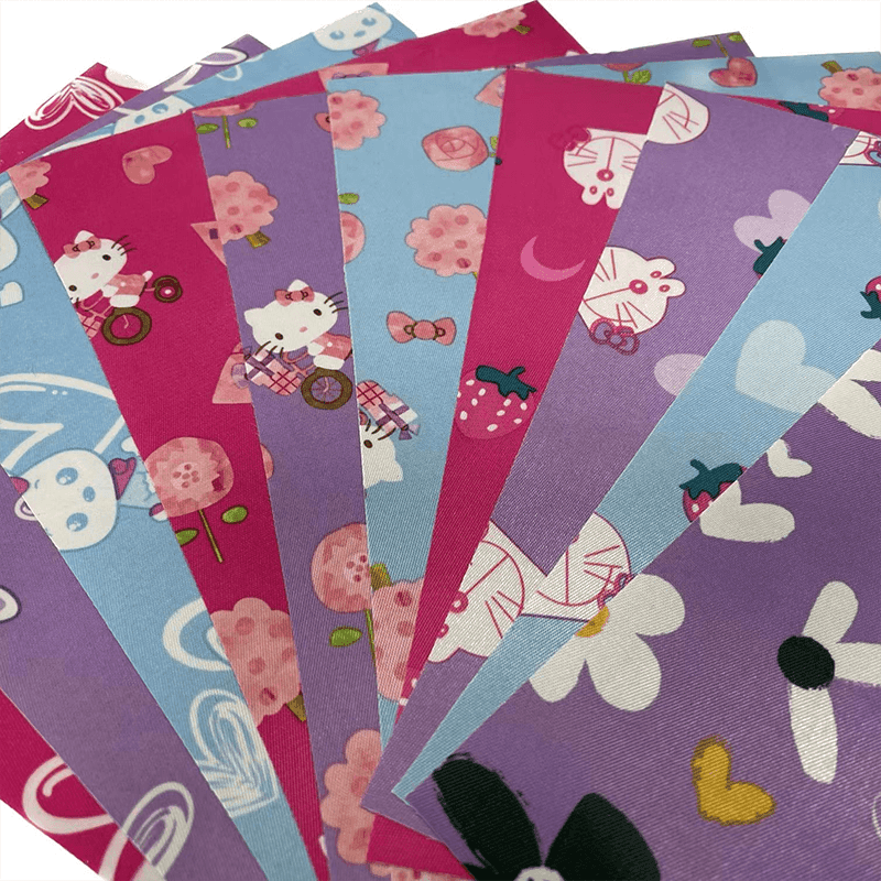 PVC 코팅으로 인쇄 된 새틴 직물